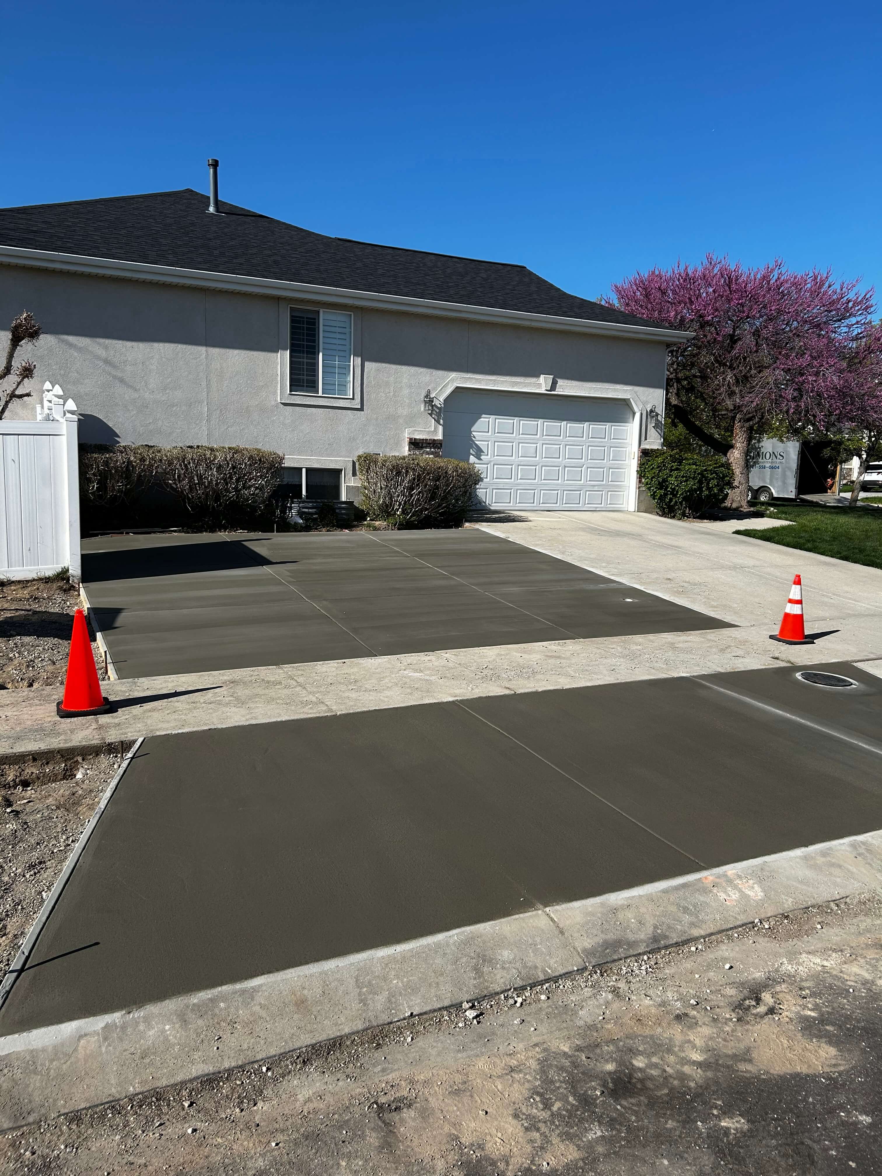 Complete landscape transformation with custom design and installation